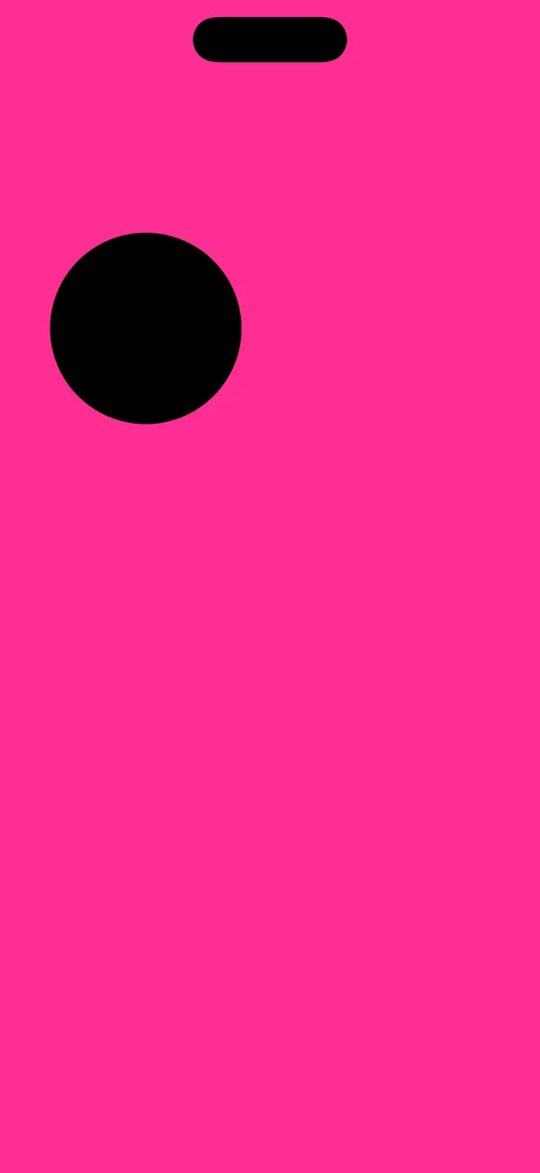 The result: the screen filled in the winner's color, with a hole under the winning finger